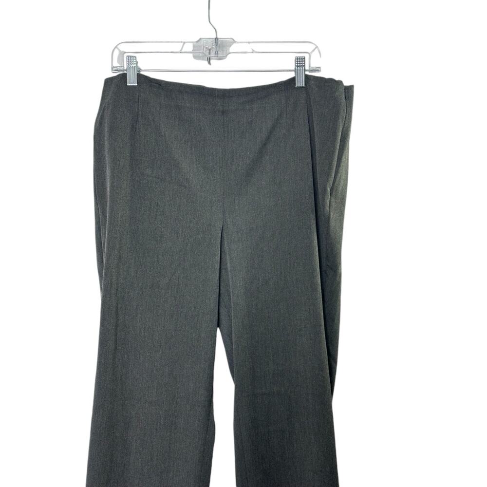 Talbots Charcoal Gray Heather Flat Front Slacks Pants Women's Size 14 - Picture 2 of 6